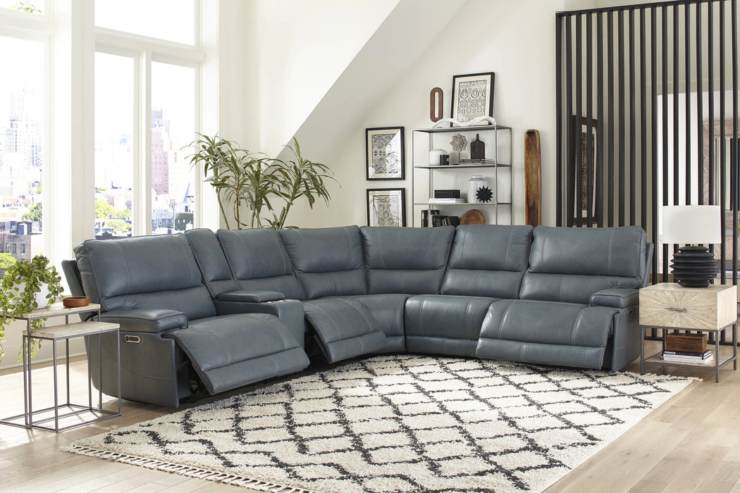 Parker Living Whitman - Powered By Freemotion 6 Piece Modular Power Reclining Sectional with Power Adjustable Headrests