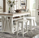 Parker House Americana Modern Dining 72 inch Island Counter Height Extendable Dining Table