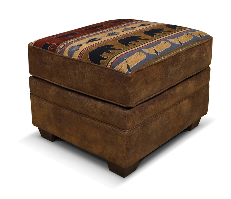 Jaden Ottoman with Nails