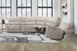 Parker Living Easton - Steamboat Brown 6 Piece Zero Gravity Power Reclining Sectional with Power Adjustable Headrests