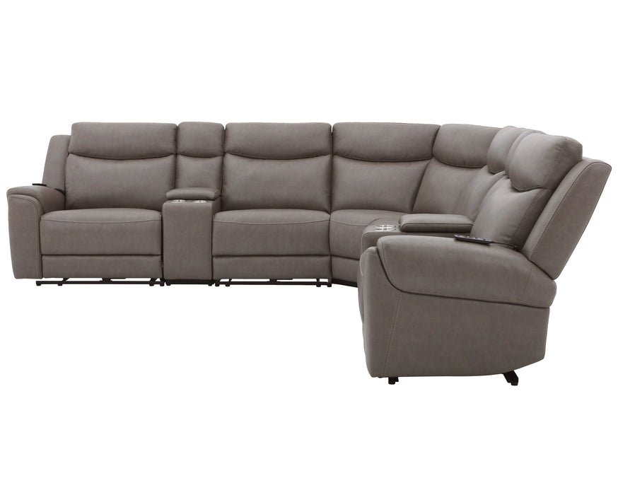 Parker Living Momentum 7 Piece Modular Power Reclining Sectional with Power Adjustable Headrests