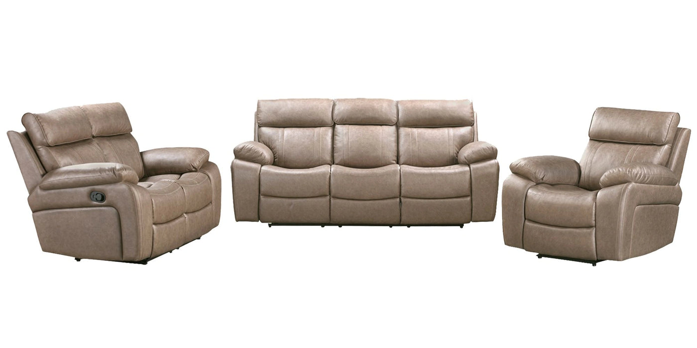Parker Living Theon - Stokes Toffee Manual Reclining Sofa Loveseat and Recliner