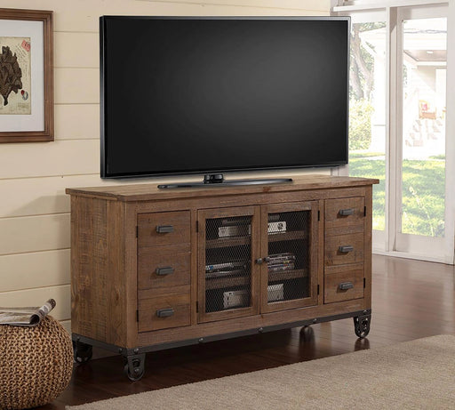 Parker House Lapaz TV Console in Rustic Worn Pine