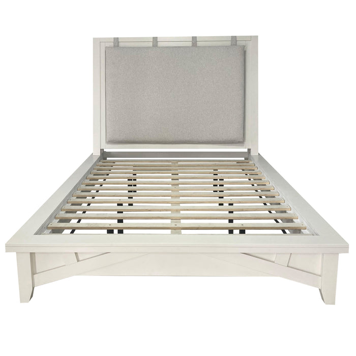Parker House Americana Modern Bedroom King Platform Bed 2 Nightstands and Dresser with Mirror