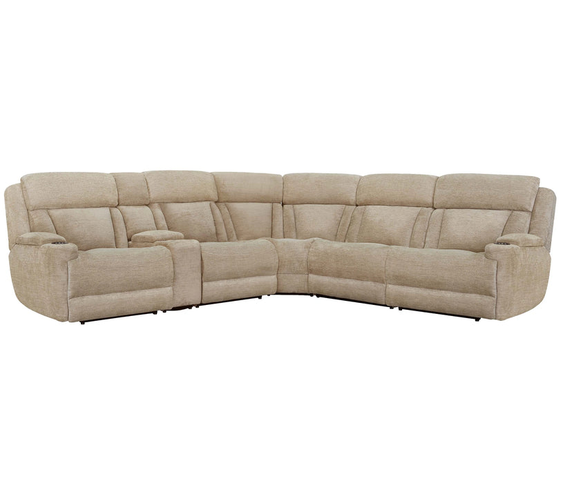 Parker Living Dalton 6 Piece Modular Power Reclining Sectional with Power Adjustable Headrests