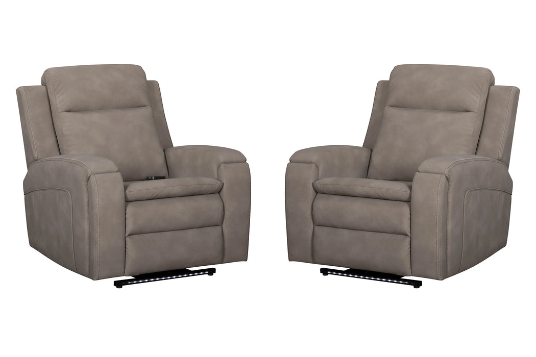 Parker Living Armstrong Power Recliner with Heat Massage and Auto-Glide Two Pack