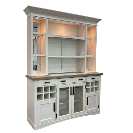 Parker House Americana Modern Dining 69 inch Buffet and Hutch with Quartz Insert