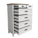 Parker House Americana Modern Bedroom Queen Shelter Bed 2 Nightstands Dresser with Mirror and Chest