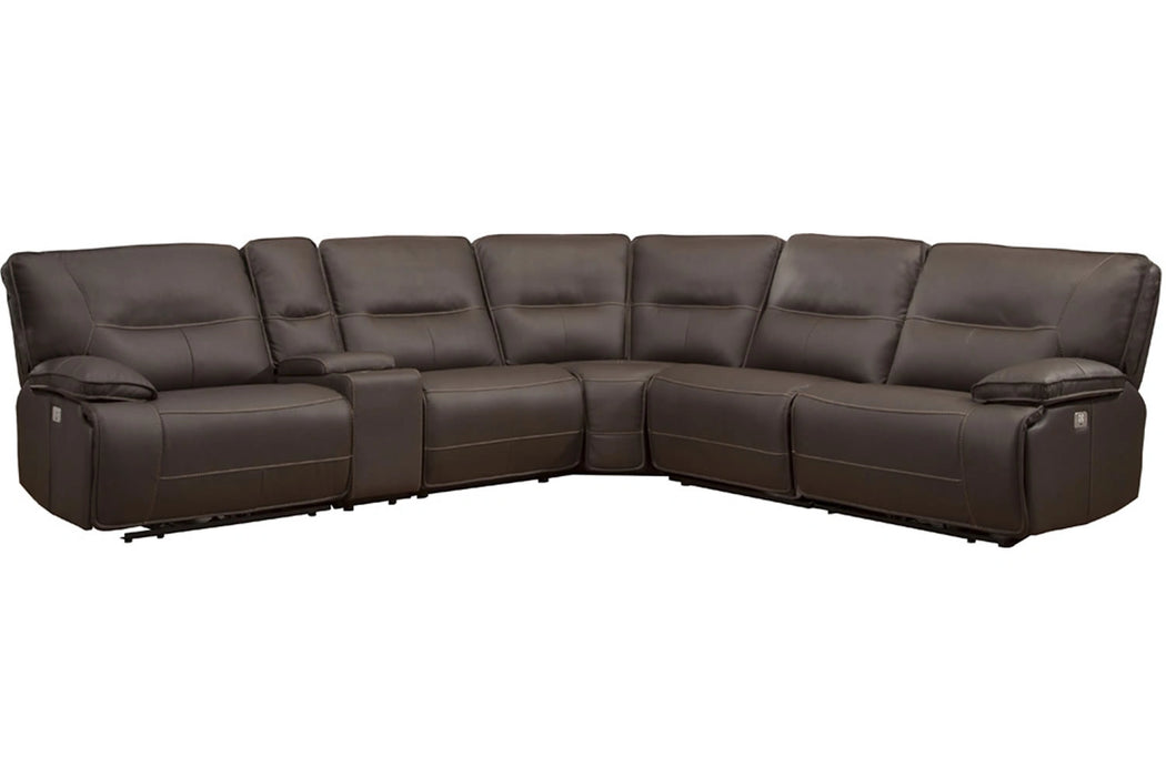 Parker Living Spartacus 6 Piece Modular Power Reclining Sectional with Power Adjustable Headrests