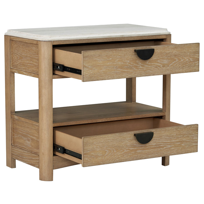 Parker House Escape - Bedroom King Panel Bed 2 Nightstands and Dresser with Mirror