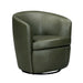 Parker Living Barolo 100% Italian Leather Swivel Club Chair