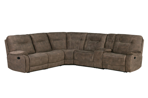 Parker Living Cooper - Shadow Brown 6 Piece Modular Manual Reclining Sectional