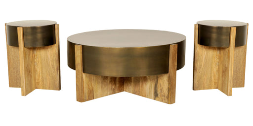 Parker House Aspen 42 Inch Round Cocktail Table with 2 End Tables