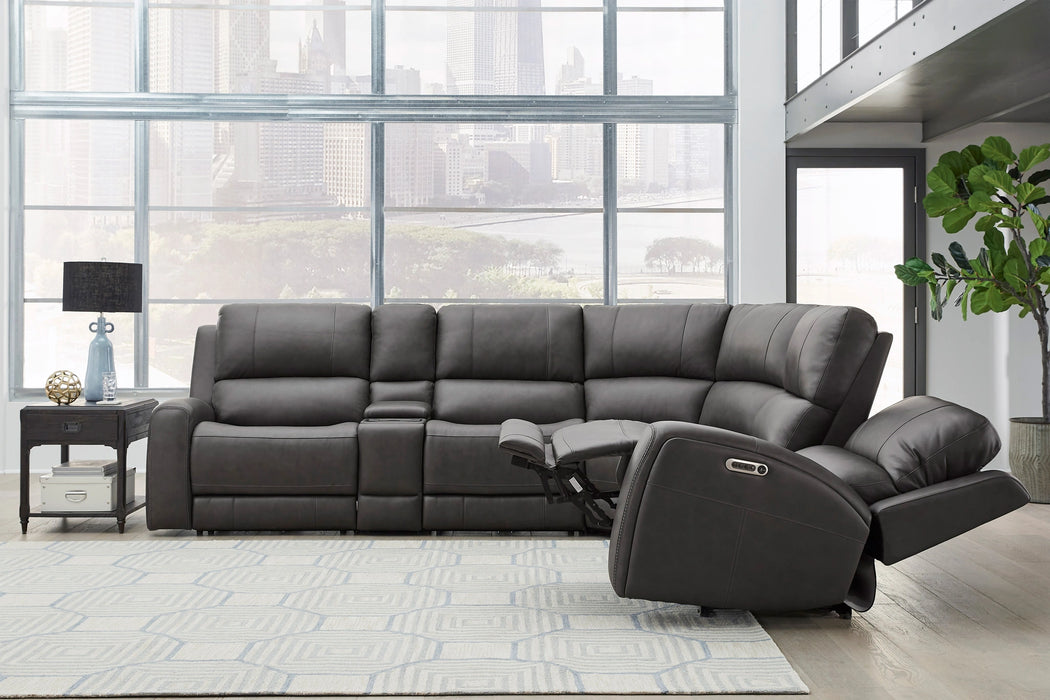 Parker Living Belmont 6 Piece Zero Gravity Power Reclining Sectional with Power Adjustable Headrests