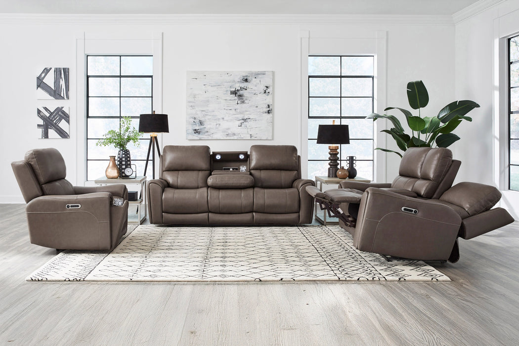 Parker Living Hancock Zero Gravity Power Reclining Sofa with Drop Down Table P3
