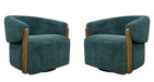 Parker Living Finley Swivel Accent Chair Two Pack