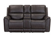 Parker Living Easton - Steamboat Brown Zero Gravity Power Reclining Tilt Console Loveseat P3