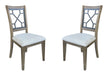 Parker House Sundance Dining - Sandstone Grid Dining Chair Two Pack