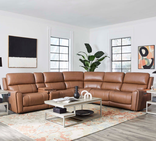 Parker Living Hancock 6 Piece Zero Gravity Power Reclining Sectional with Power Adjustable Headrests