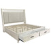 Parker House Americana Modern Bedroom King Shelter Bed 2 Nightstands Dresser with Mirror and Chest