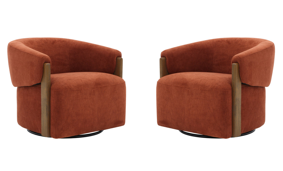 Parker Living Finley Swivel Accent Chair Two Pack