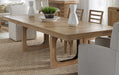 Parker House Escape - Dining 84 Inch Rectangular Extendable Table with Console and 8 Ladderback Chairs