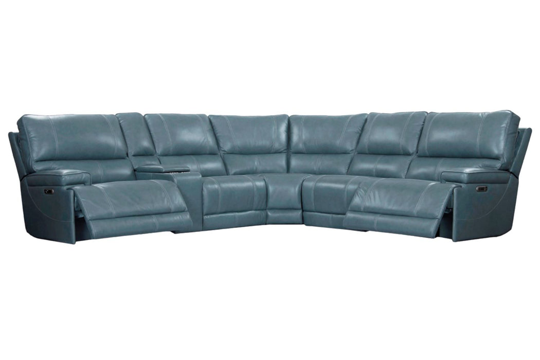 Parker Living Whitman - Powered By Freemotion 6 Piece Modular Power Reclining Sectional with Power Adjustable Headrests