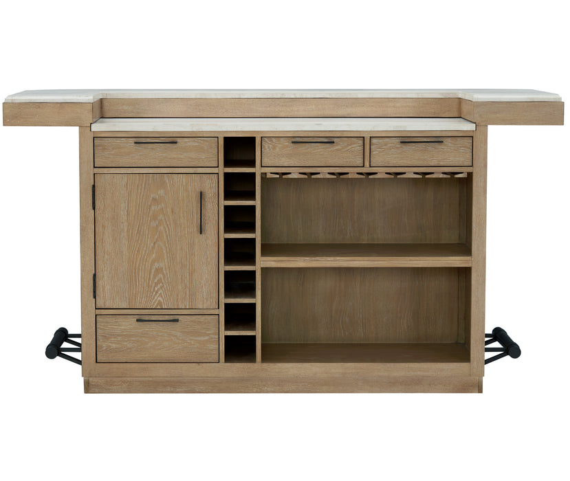 Parker House Escape - Dining 78 Inch Bar with Stone Top