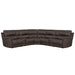 Parker Living Easton - Steamboat Brown 7 Piece Zero Gravity Power Reclining Sectional with Power Adjustable Headrests