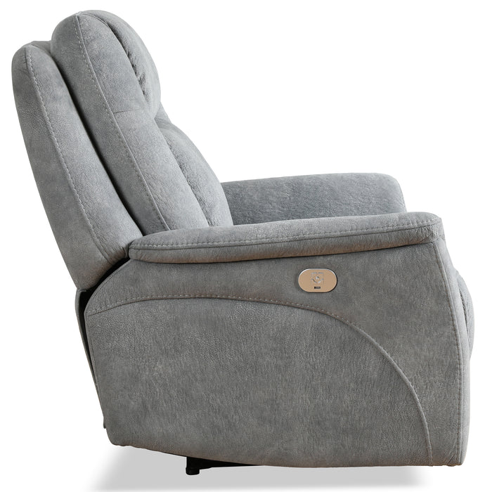 Parker Living Linus - Hudson Grey Power Reclining Sofa and Two Recliners