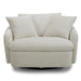 Parker Living Boomer Large Swivel Chair with 2 Toss Pillows