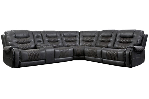 Parker Living Outlaw - Stallion 6 Piece Modular Power Reclining Sectional with Drop Down Table