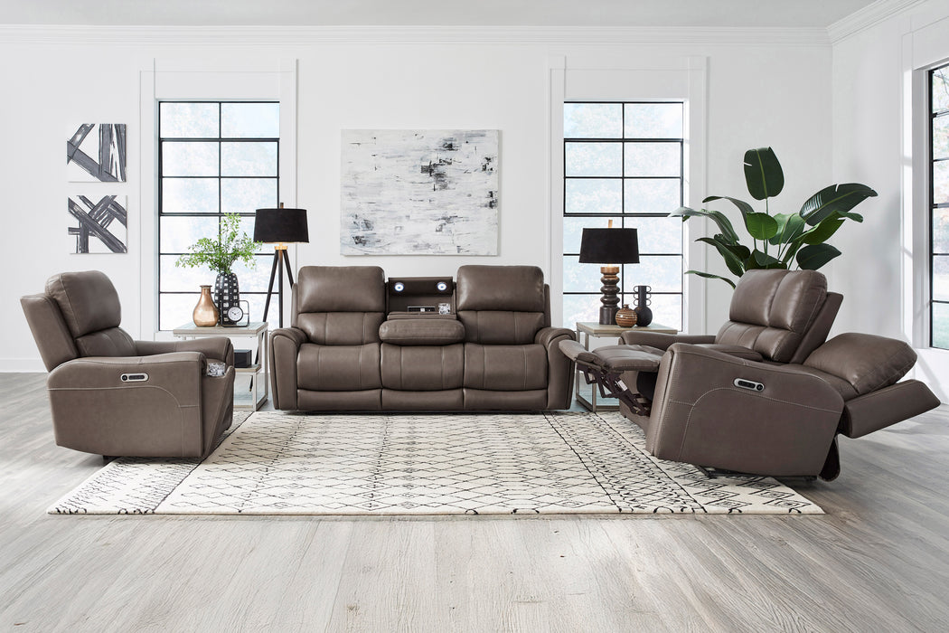 Parker Living Hancock Zero Gravity Power Reclining Console Loveseat P3