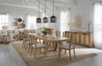Parker House Escape - Dining 84 Inch Rectangular Extendable Table with Console and 8 Ladderback Chairs