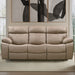 Parker Living Theon - Stokes Toffee Manual Reclining Sofa with Drop Down Table