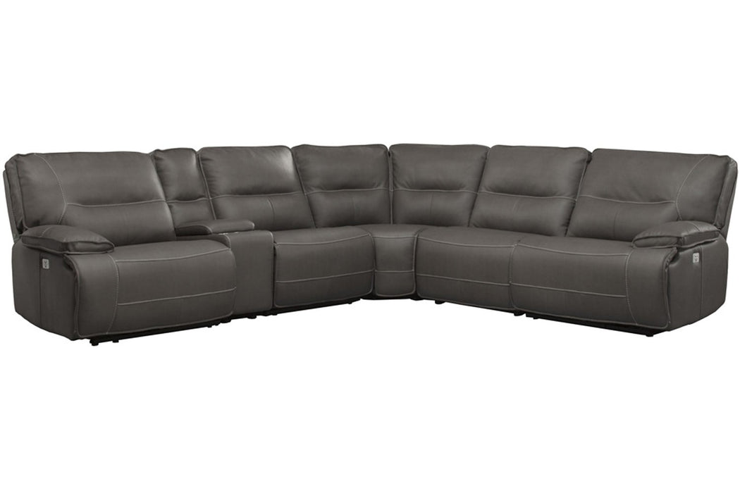 Parker Living Spartacus 6 Piece Modular Power Reclining Sectional with Power Adjustable Headrests