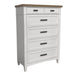 Parker House Americana Modern Bedroom Queen Platform Bed 2 Nightstands Dresser with Mirror and Chest