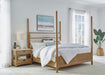 Parker House Escape - Bedroom Queen Poster Bed and Nightstand