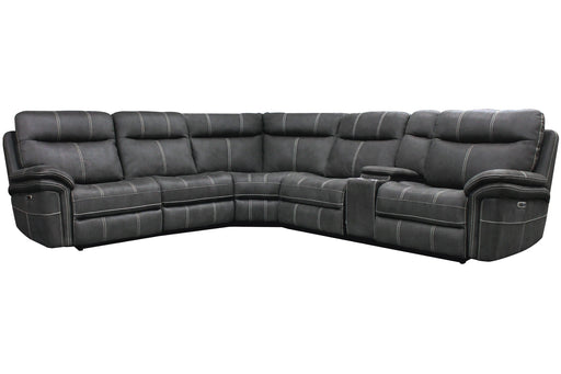 Parker Living Mason - Charcoal 6 Piece Modular Power Reclining Sectional with Power Adjustable Headrests