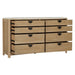 Parker House Escape - Bedroom Queen Poster Bed 2 Nightstands Dresser with Mirror and Chest