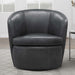 Parker Living Barolo 100% Italian Leather Swivel Club Chair