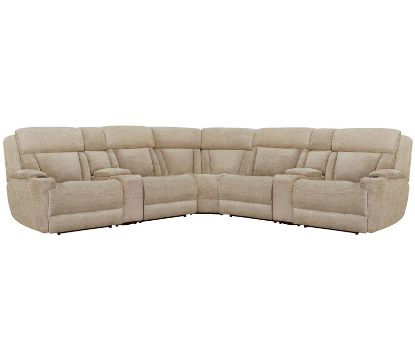 Parker Living Dalton 7 Piece Modular Power Reclining Sectional with Power Adjustable Headrests
