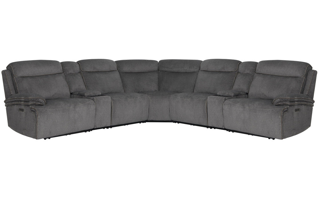 Parker Living Alpine - Airy Midnight 7 Piece Zero Gravity Power Reclining Sectional with Power Adjustable Headrests