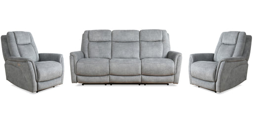 Parker Living Linus - Hudson Grey Power Reclining Sofa and Two Recliners