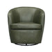 Parker Living Barolo 100% Italian Leather Swivel Club Chair
