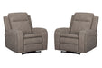 Parker Living Armstrong Power Recliner with Heat Massage and Auto-Glide Two Pack