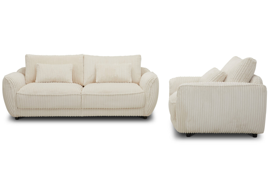 Parker Living Utopia - Mega Ivory Chair and A Half with Lumbar Pillow Two Pack