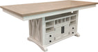 Parker House Americana Modern Dining Island Counter Height Table with 8 upholstered chairs
