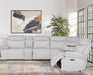 Parker Living Alpine - Airy Midnight 6 Piece Zero Gravity Power Reclining Sectional with Power Adjustable Headrests