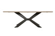 Parker House Crossings - Monaco Dining 84 Inch Rectangular Dining Table with 4 Upholstered Chairs